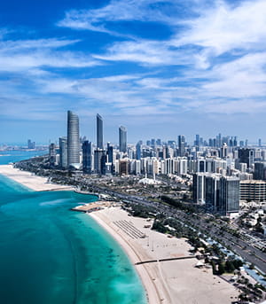 Abu Dhabi Skyline Image - Mobile