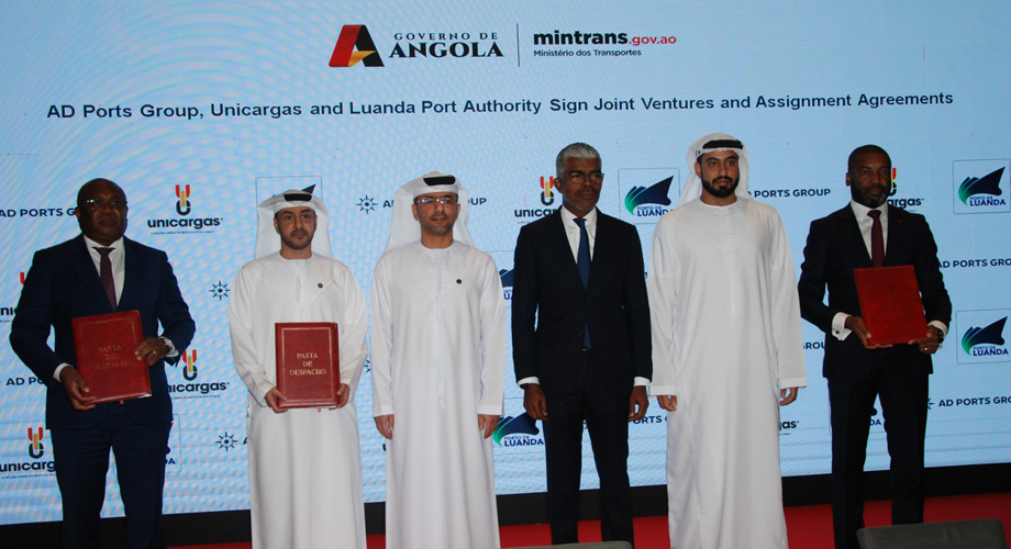 مجموعة موانئ أبوظبي توقع اتفاقية لمدة 20 عاماً لتشغيل وتحديث محطة لواندا متعددة الأغراض في أنجولا