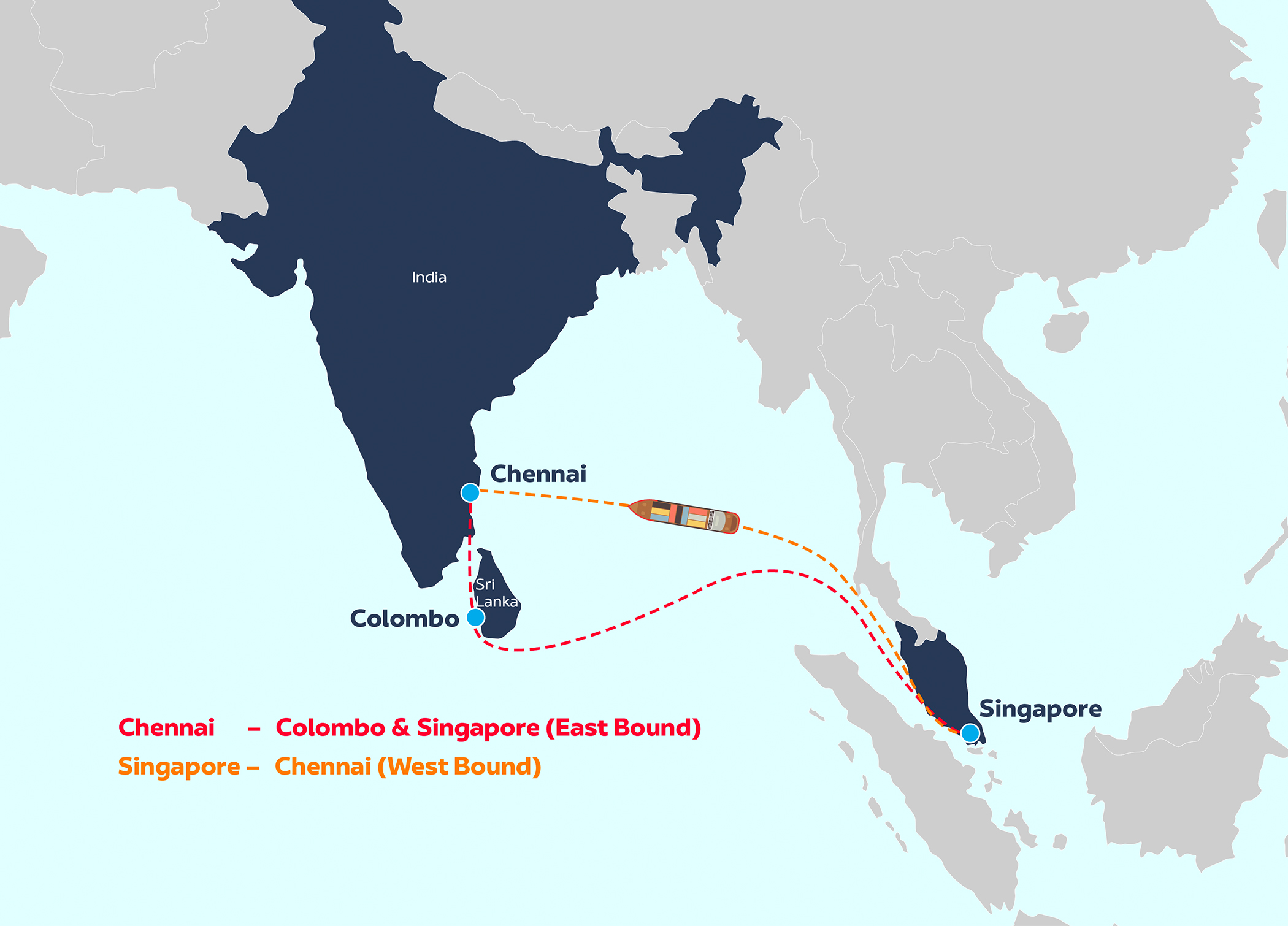 سفين فيدرز تتعاون مع مجموعة سي إم إيه سي جي إم لإطلاق خدمة شحن بحري جديدة في جنوب شرق آسيا